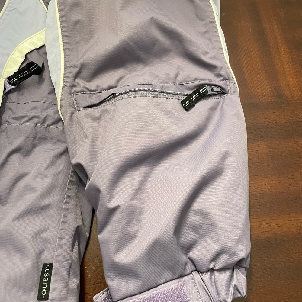 Quest women’s two tone purple/blue with white stripes hooded Ski Jacket size L - Picture 10 of 15